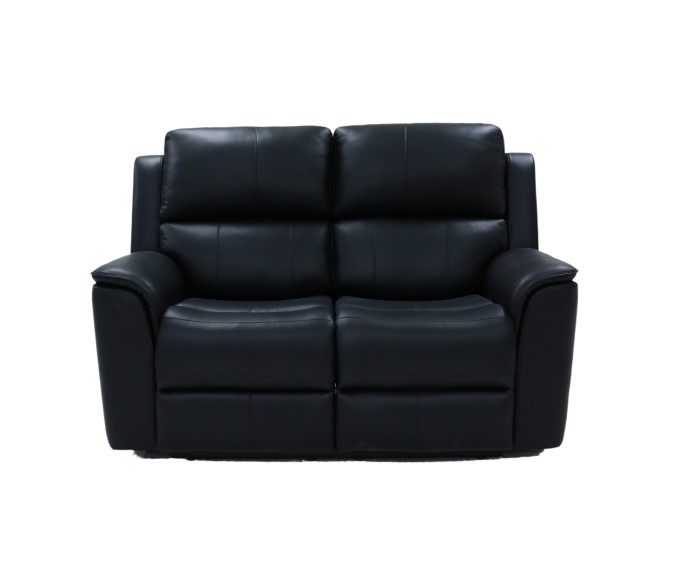 Apollo Leather Power Reclining Loveseat - Black